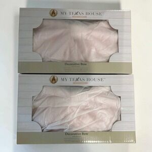 My Texas House BOW Jumbo Gingham  qty 2 Pink 24" x 48" Easter TIKTOK VIRAL NEW